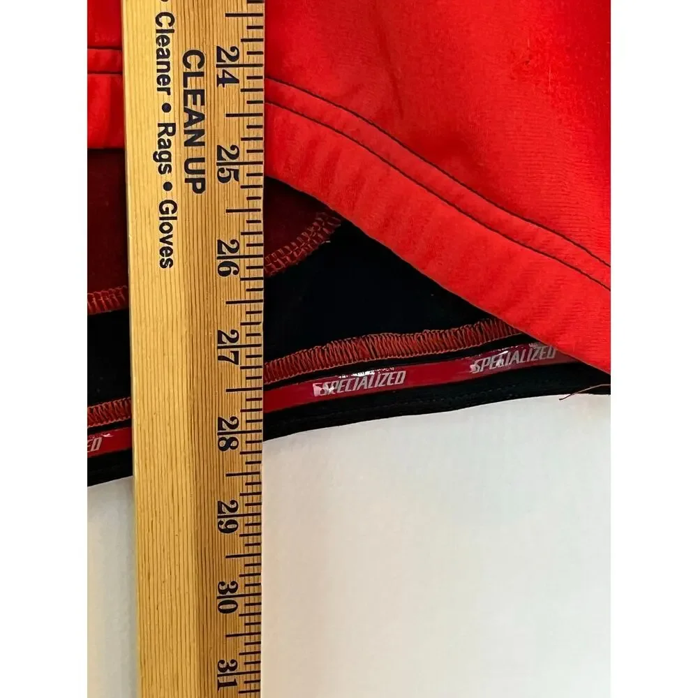 Specialized Womens XL Black Red Zip Front Long Sleeve Cycling Jacket Performance